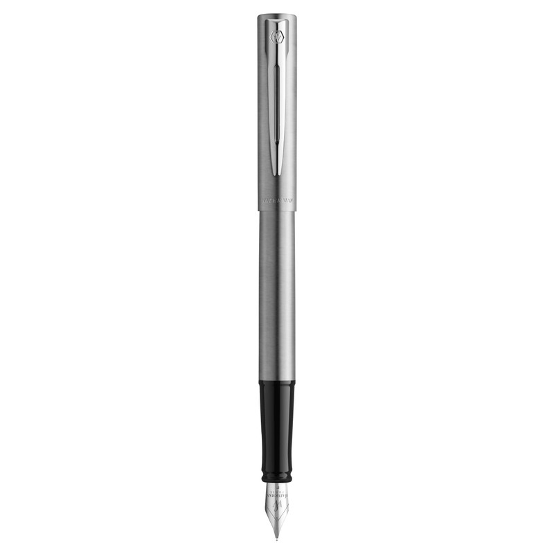 Waterman Allure Fountain Pen | Stainless Steel Brushed Chrome |