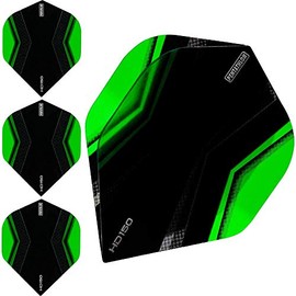 ABC Dart Flights Pentathlon HD150 Pack of 10 Dart Flights, green
