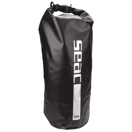 Seac Dry Bag, Wasserdichte Tasche Ideal für Tauchen, Bootfahren und Reisen, 10 lt, schwarz