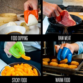 Ready Grips Silicone Finger Guard Protector for Grating Cheese & Vegetables with Mandolin Slicer, Kitchen Accessories, 2 Pack