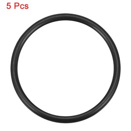 sourcing map Nitrile Rubber O-Rings 52mm OD 45mm ID 3.5mm Width, Metric Nitrile Rubber Sealing Gasket for Automotive Machine Plumbing, Pack of 5