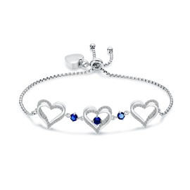 QGJNSGC Cremation Jewelry Heart Urn Bracelet for Ashes for Women Cremation Link Memorial Urn Bracelet Jewelry Birthstone Bracelet