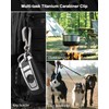 PJYTAC Titanium Carabiner Heavy Duty Keychain Quick Release Key Clip