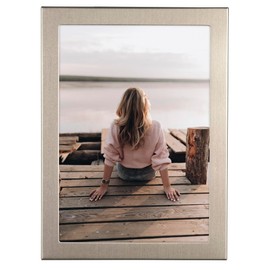 Hama Picture Frame 13 x 18 cm (Photo Frame, Portrait Frame, Portrait Format, Landscape Format, for Hanging, Standing, Hanging, Stand, Velvet, Velvet Backing, Glass Pane, Picture Size 13 x 18 cm),