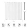YISURE Short Shower Curtain Liner 150Drop, Clear PEVA Shower Curtain