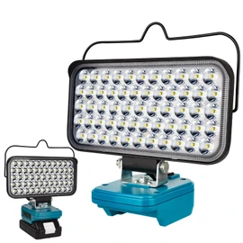 Cordless LED Work Light for Makita 18v Battery, Portable Flood Lights 120W Spotlight Compact Lighting 10600LM with Type C & USB Fast Charging for Camping, Hiking, Fishing,Power Failure,Workshop