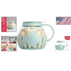 Gourmet Popcorn Maker with 3-Quart Capacity - Dishwasher Safe & Easy to Use