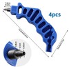 VooGenzek 4 Pieces 2-in-1 Drip Irrigation Pipe Hole Punch, 4