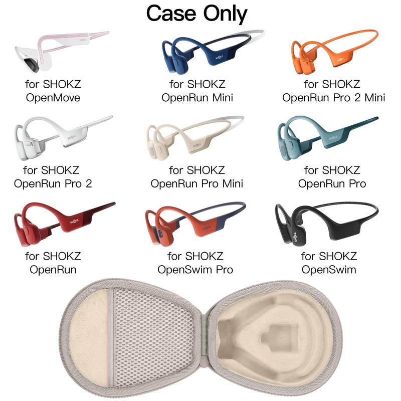 co2CREA Hard Case for SHOKZ New OpenRun Pro 2/1/Mini, OpenRun