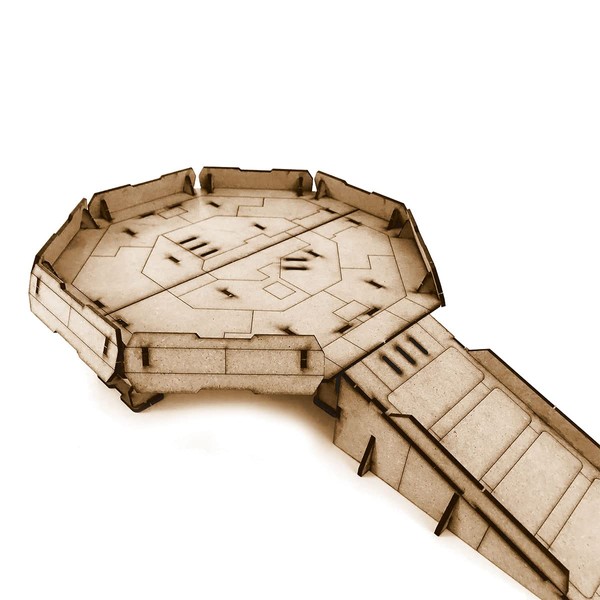 Pwork Wargames Landing Platform 28mm / 35mm Scale Miniature Backdrop