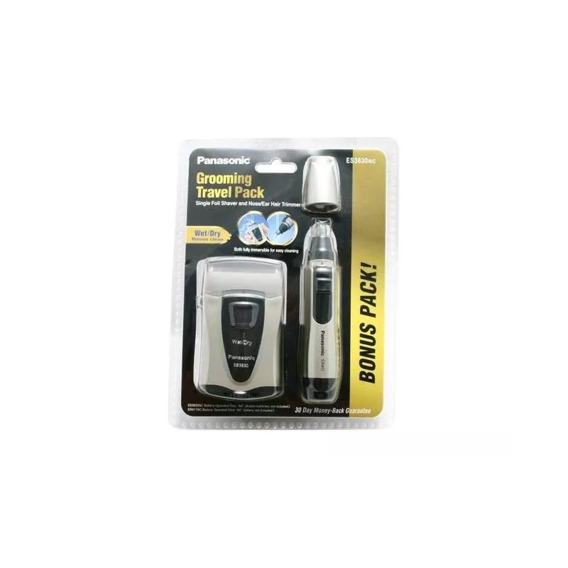 Panasonic Grooming Travel Pack Wet/Dry Single Foil Shaver & Nose/Ear