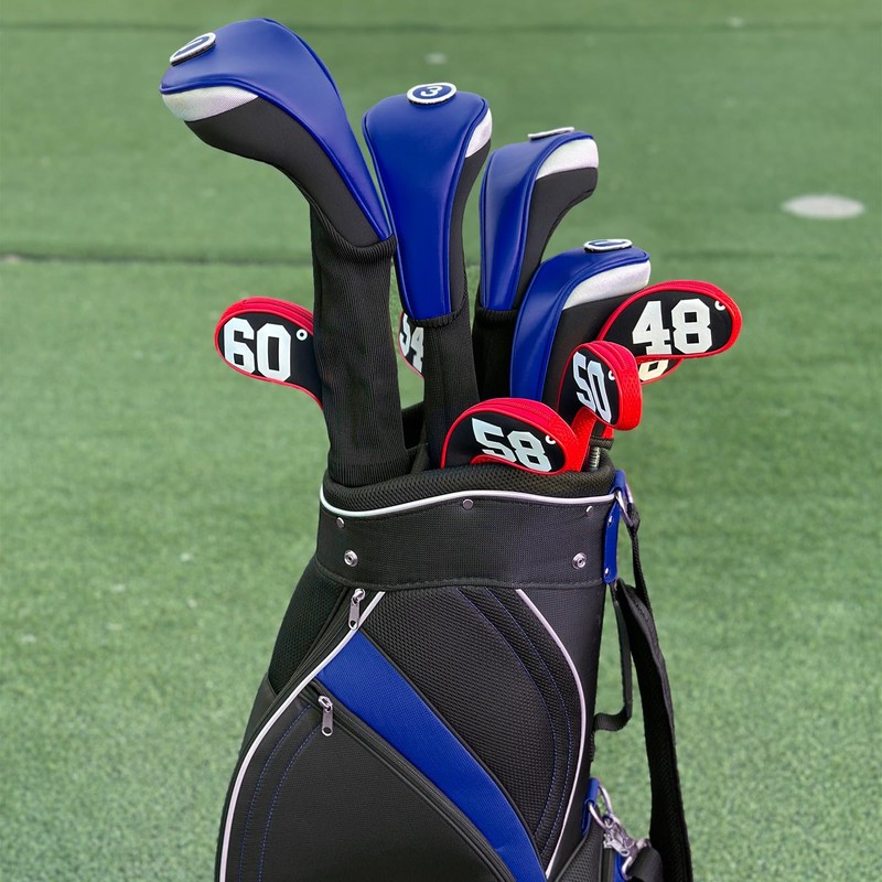 Andux 3pcs/Set PU Golf Wood Club Head Covers 460cc Driver