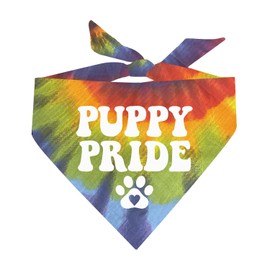 Puppy Pride Dog Bandana (740 Sunset Tie Dye, One Size)