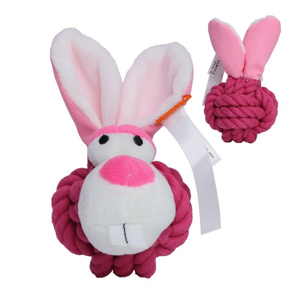 Minifeet Dog Toy Knotted Animal Rabbit - The Chewing Gift