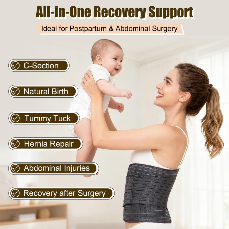 Reian Belly Band, Postpartum Essentials for Natural and C-Section Recovery,