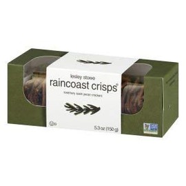 Raincoast Crisps Leslie Stowe, Rosemary Raisin Pecan Crackers, 5.3 ounces