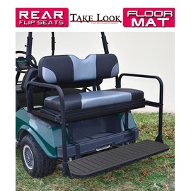 YouLeGo Universal Golf Cart Rear Seat Kits Floor Mat,Footplate Anti-Skid Mat with EVA Environmentally Friendly Materials for Mosts of Golf Carts. (Grey)