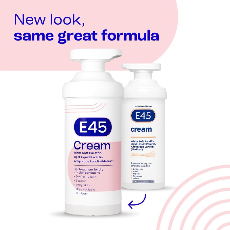 E45 Eucalyptus Scented Cream, 500g - Whole Body Moisturizer for