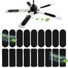 18PCS Ceiling Fan Filters For Blades,Activated Carbon Fan Air Purifier