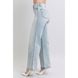 Judy Blue High-Waisted Tummy Control Retro Wide-Leg Jeans – Stylish, Flattering, and Comfortable - 88867 (US, Numeric, 7, Regular, Regular, Blue)