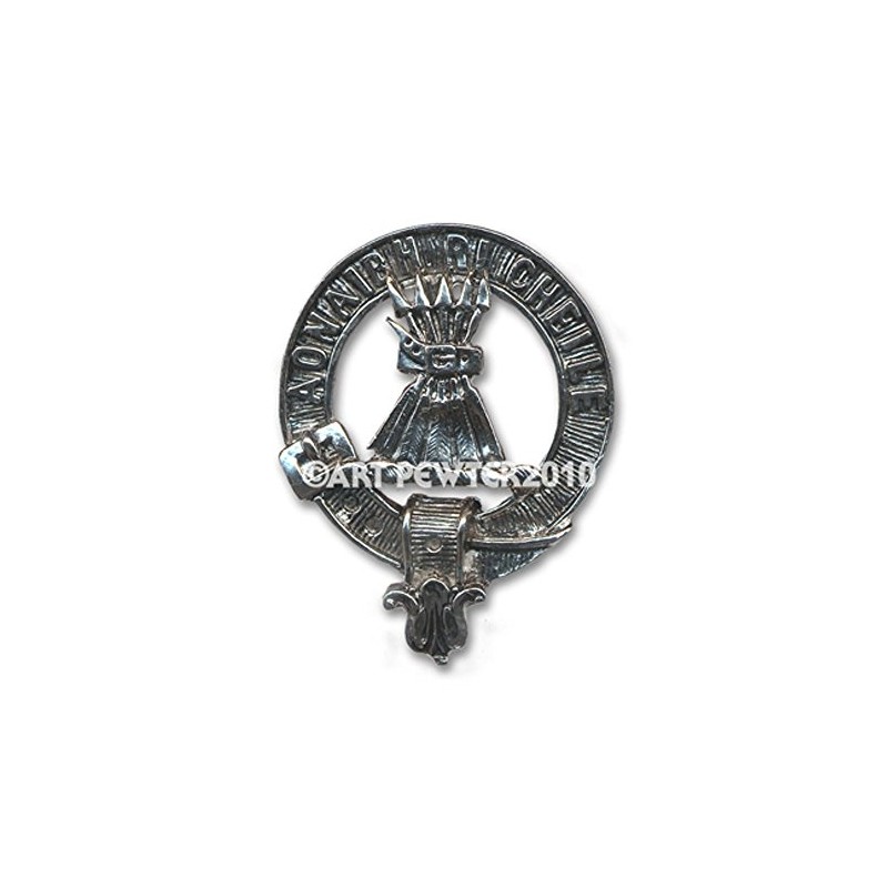 Cameron Scottish Clan Crest Pewter Keyfob - Made in Scotland