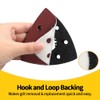 SPEEDWOX 50 Pcs Triangle Sanding Pads Hook and Loop 180