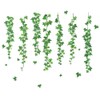 SUPERDANT Green Vines Wall Stickers Fallen Leaves Wall Decals Hanging