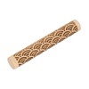 HARFINGTON Wood Clay Roller 4" Water Wave Pattern Rolling Pins