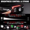 Arrow Rechargeable LED Headlamp, Zoomable Head Lamp with Red/Green/White Light,