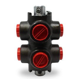 Hydraulic Rotary Diverter Valve, 6 Port, 32 GPM, #12 SAE Ports