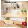 Ciieeo 2pcs Mini Imitation Rattan Storage Basket Handwoven Decorative Baskets