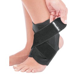 Mueller Adjustable Ankle Support, Black - One Size Fits Most