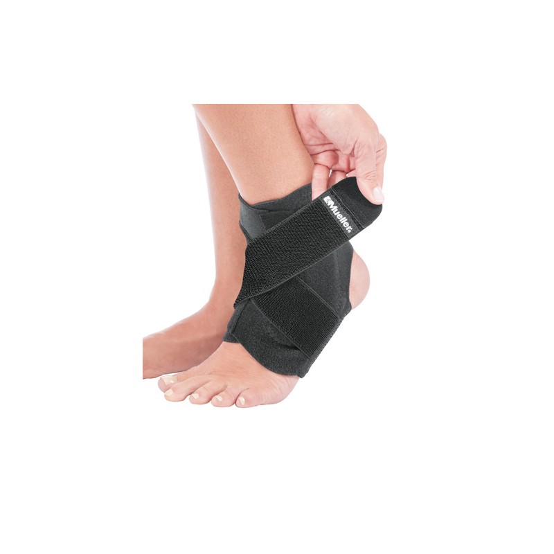 Mueller Adjustable Ankle Support, Black - One Size Fits Most