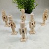 6pcs 12cm Christmas Nutcracker Ornament Set Wooden Nutcracker Character Soldier