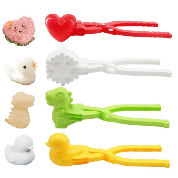 Rice Molds for Sushi Making 4 Pcs Rice Duck Mold