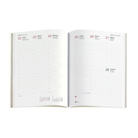 Miquelrius - Refill Pack Year Planner 2024 Cover Week to View Vertical Plus Size 155 x 213 mm (similar to A5), Spanish, Portuguese and English