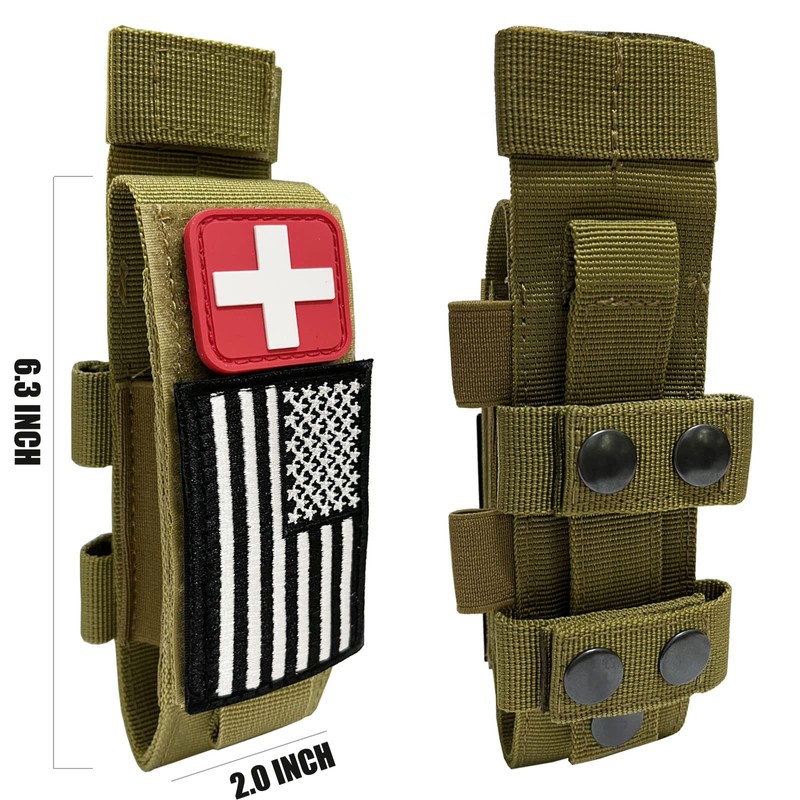 Molle Tq Pouch Tourniquet Holder & Tactical Trauma Medical Shear