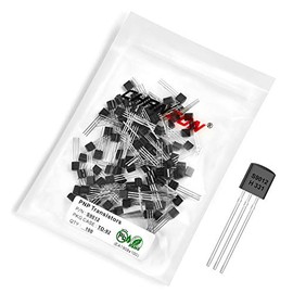 Chanzon 100pcs S9012 TO-92 PNP Transistor -0.5A