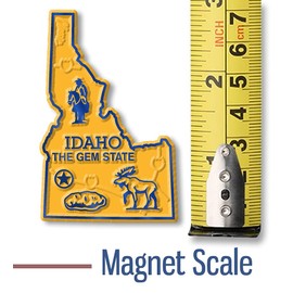 Idaho Small State Magnet by Classic Magnets, 1.7" x 2.7", Collectible Souvenirs Made in The USA