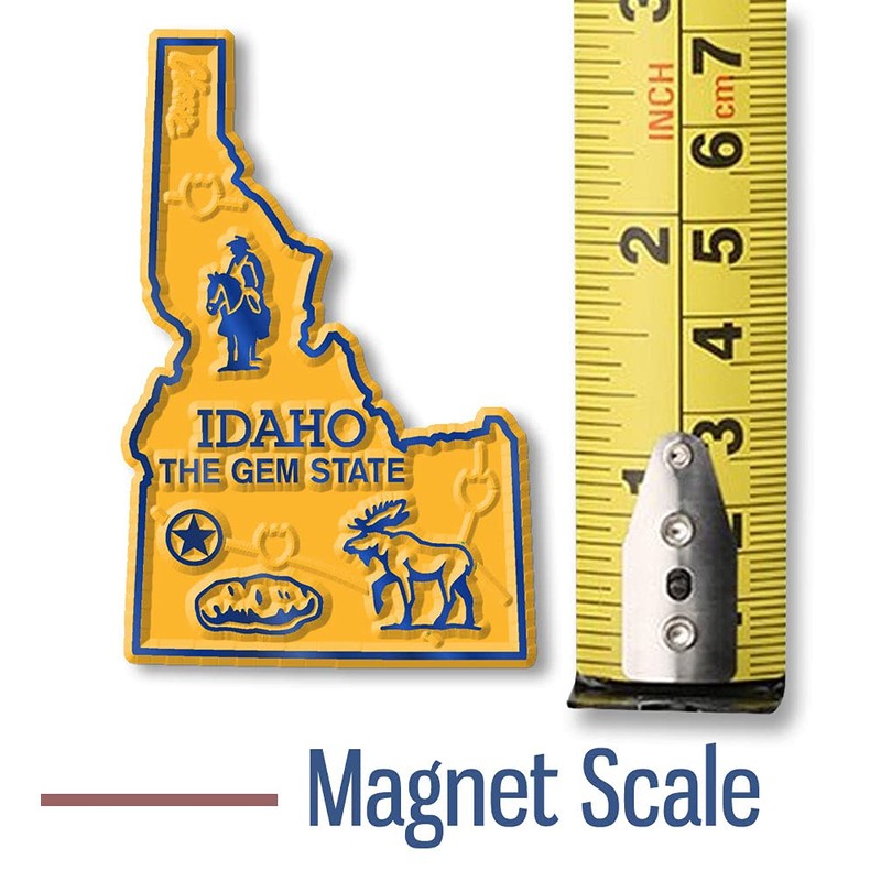 Idaho Small State Magnet by Classic Magnets, 1.7" x 2.7",
