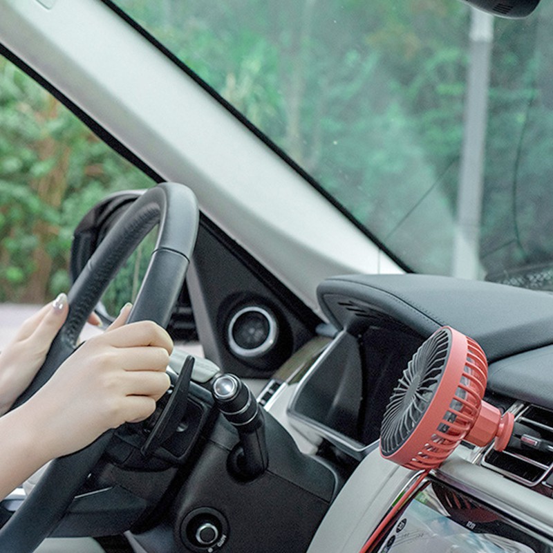 5V 5W 360 Degrees Adjustable Air Outlet USB Car Fan