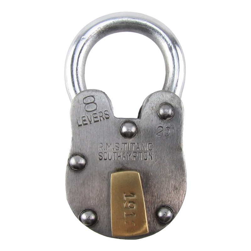 Large Metal 1912 RMS Titanic Model Padlock