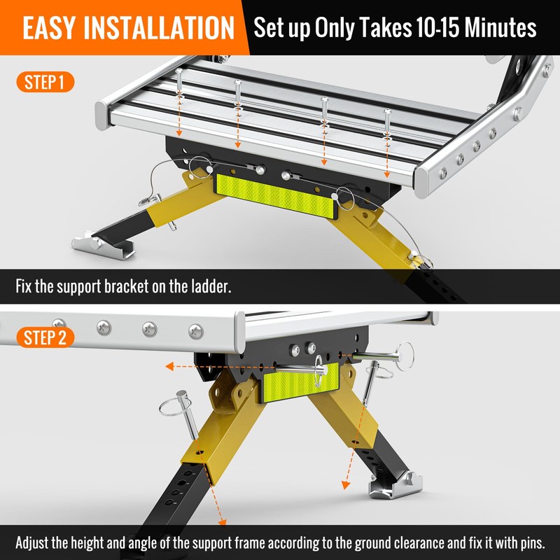 Sulythw Upgraded RV Step Stabilizer Kit for 5th Wheels Travel