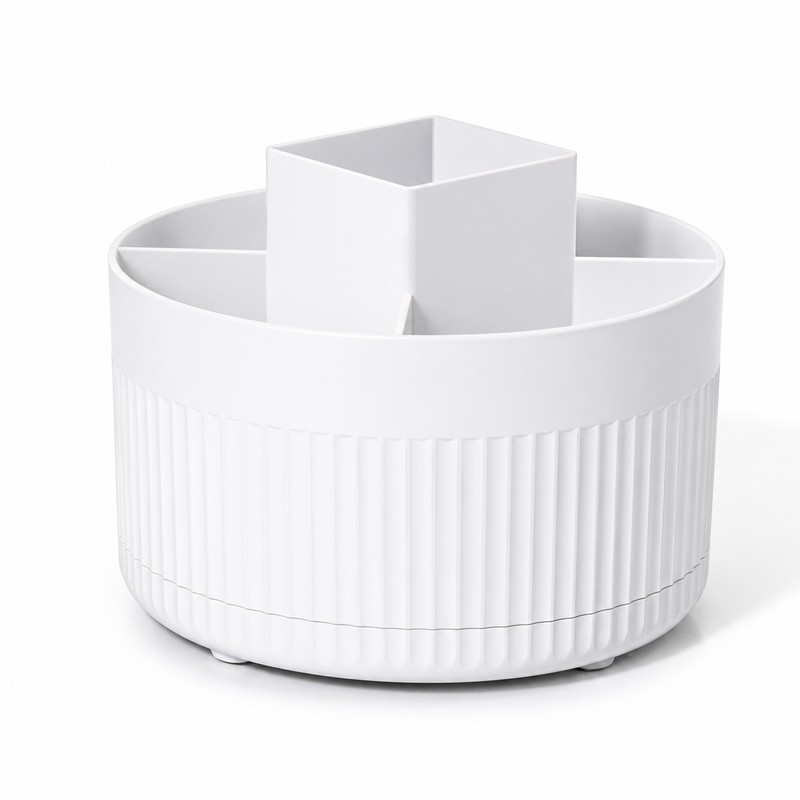 Rotating Makeup Brush Holder for Vanity Organization – 360° Desktop