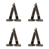 Adyoney 4 Pcs Medium Antique Brass Lid Folding Support Hinges