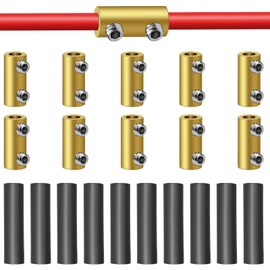 PRECIHW 10 Sets 80A Quick Wiring Connection Terminal, 6 AWG Wire Connector Nut Kit, Splicing Quick Wiring Connection Terminal, Circuit Connector Conductor Screw Connector Kit