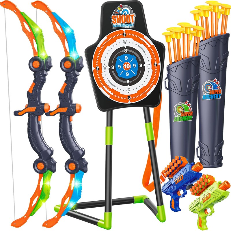 GMAOPHY 2 Pack Bow and Arrow Toy for 5 6