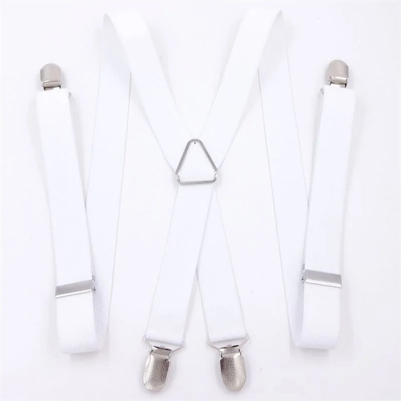 Heavy Duty Suspenders for Men – Adjustable 2-Inch Elastic X-Back