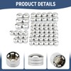 62 Pcs Motorcycle Bolt Covers Engine Head Bolt Toppers Caps