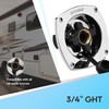 RVGUARD RV City Water Inlet with Regulator, Chrome Wall Mount